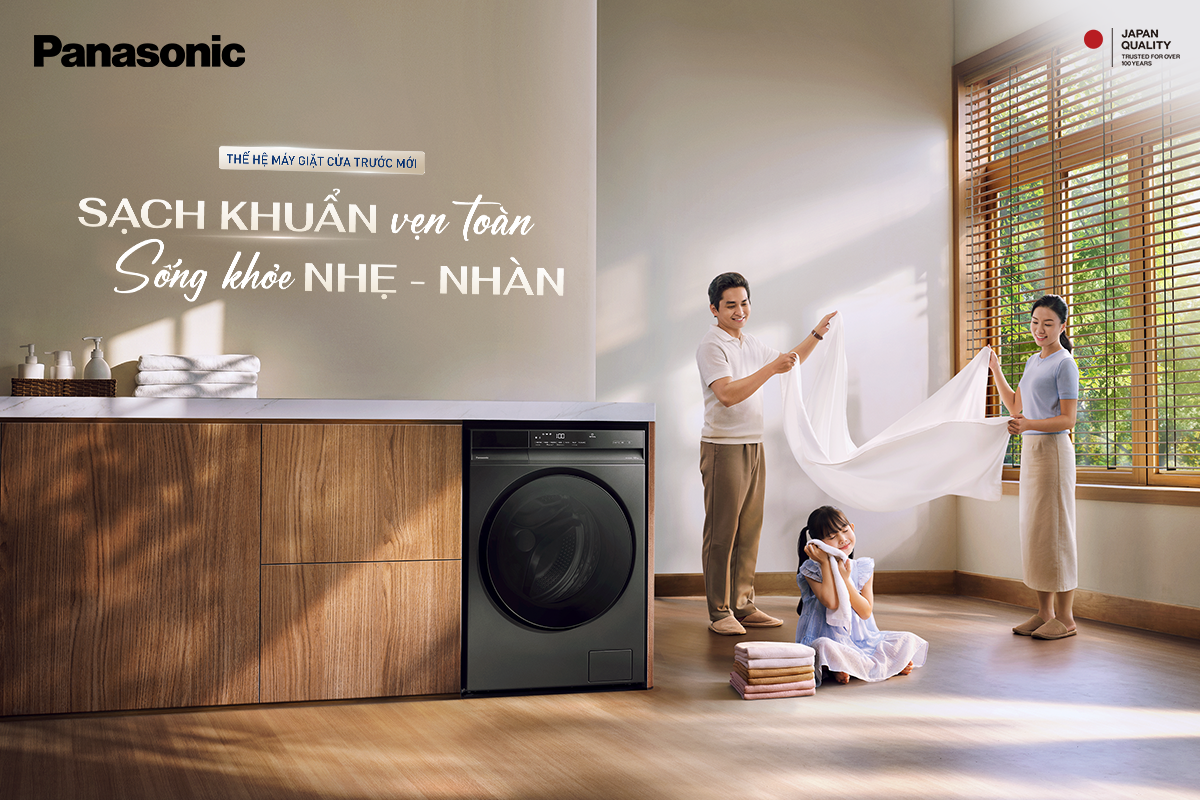 Panasonic tiếp tục khẳng định cam kết chăm sóc sức khỏe toàn diện với thế hệ máy giặt mới