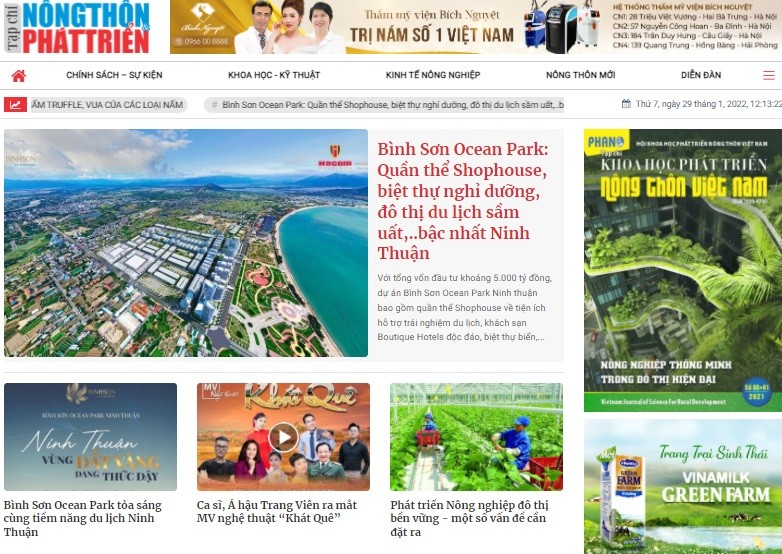 Ra mắt Tạp chí điện tử Khoa học Phát triển Nông thôn Việt Nam