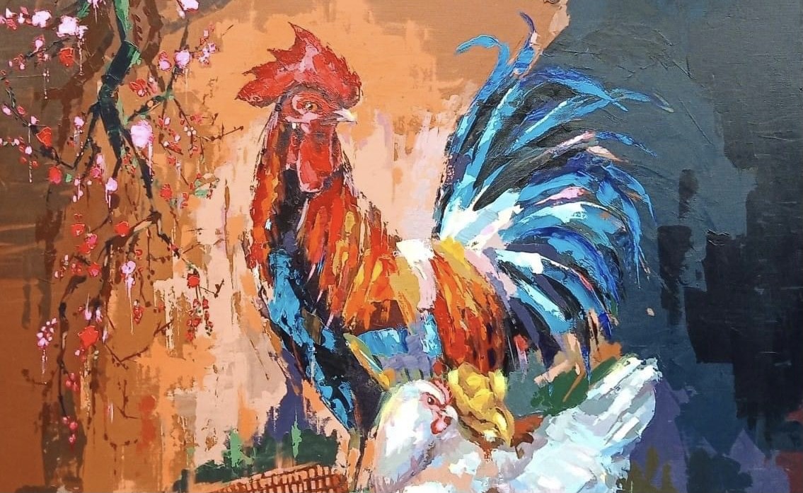 Tác phẩm “Hạnh phúc" của hoạ sĩ CANHVAN