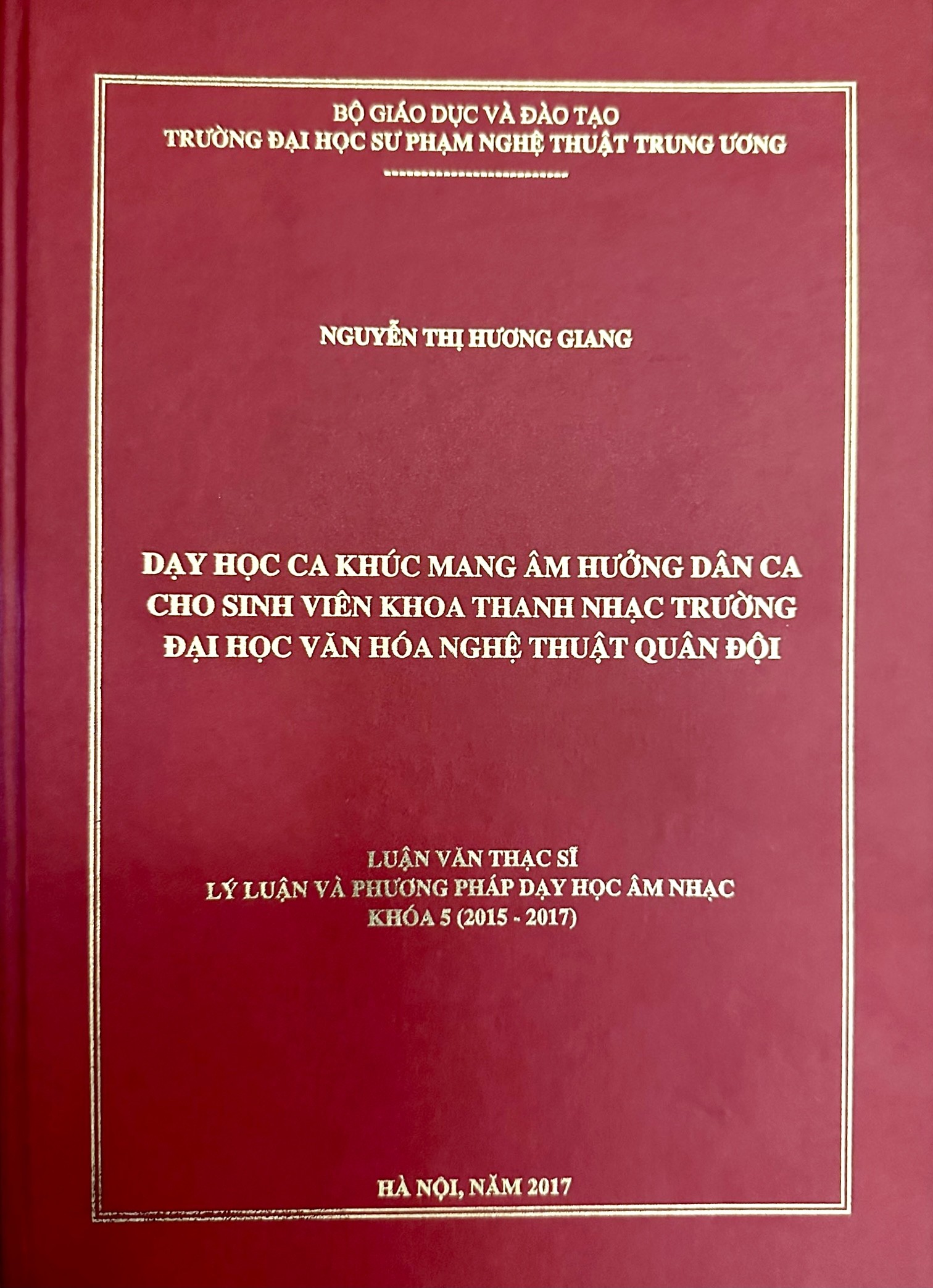 Khai thác yếu tố kỹ thuật thanh nhạc trong giảng dạy và biểu diễn các ca khúc mang âm hưởng dân ca