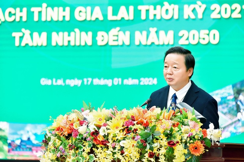 Phó thủ tướng Trần Hồng Hà: Gia Lai cần tập trung phát triển các thế mạnh về nông nghiệp, du lịch, năng lượng tái tạo