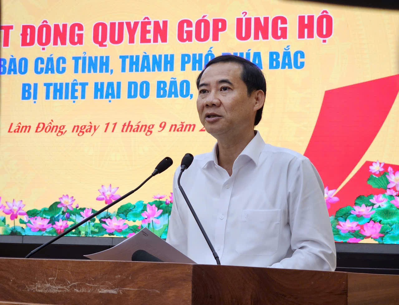 Lâm Đồng đóng góp 20 tỷ đồng, ủng hộ người dân vùng bão lũ các tỉnh phía Bắc