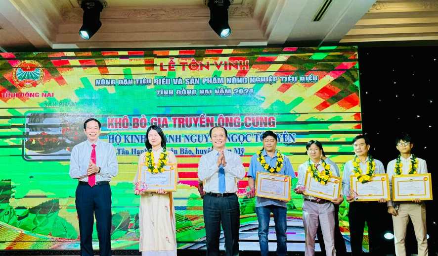 Đồng Nai: Tôn vinh 43 nông dân, 30 sản phẩm nông nghiệp xuất sắc năm 2024
