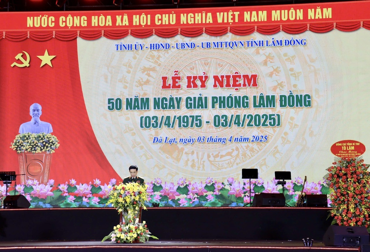 Lễ kỷ niệm 50 năm giải phóng Lâm Đồng: Sống lại khoảnh khắc lịch sử thiêng liêng