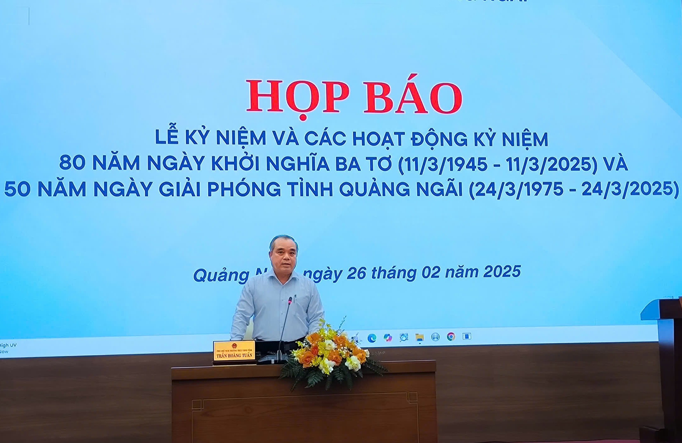 Lễ Kỷ niệm 80 năm Ngày khởi nghĩa Ba Tơ và 50 năm Ngày giải phóng tỉnh Quảng Ngãi sẽ tổ chức trong tháng 3/2025