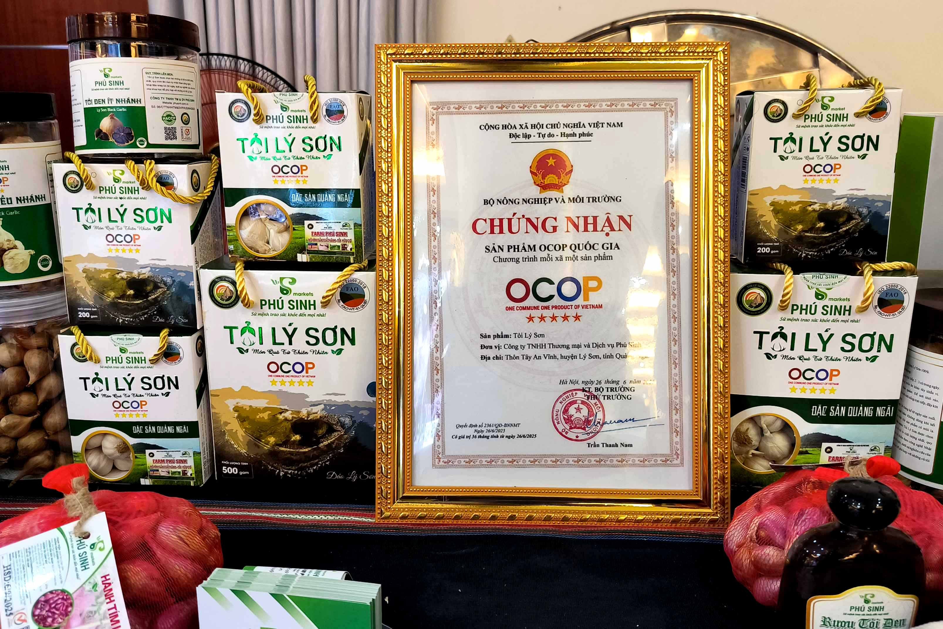 Quảng Ngãi: 640 sản phẩm OCOP 3 sao trở lên tiêu thụ rộng rãi trên thị trường