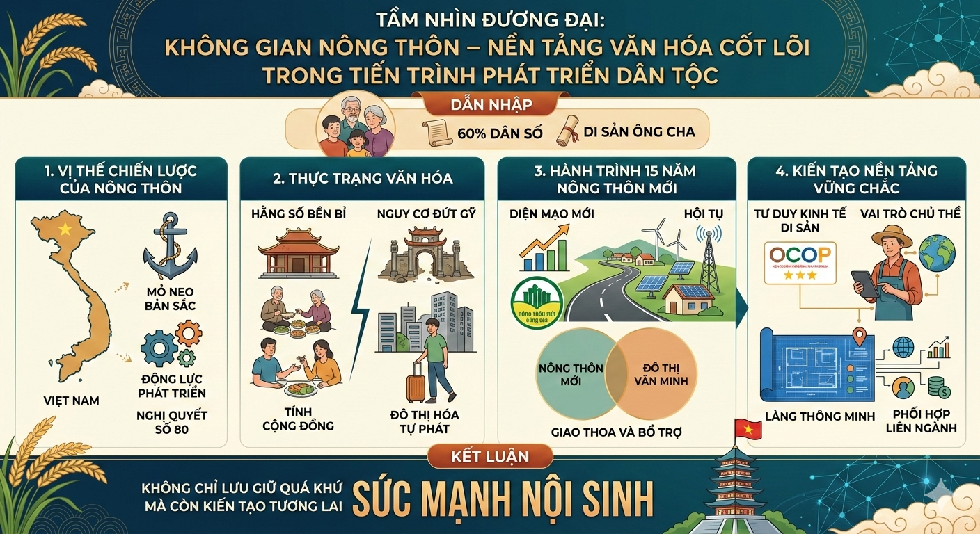 Không gian nông thôn - Nền tảng văn hóa cốt lõi trong tiến trình phát triển (Bài 01)