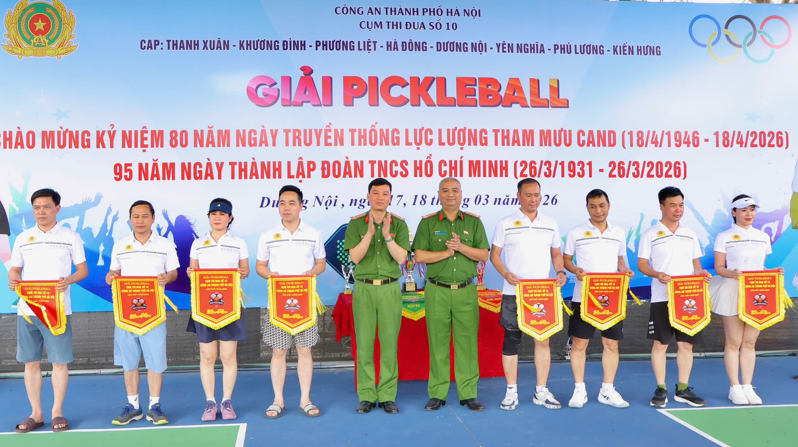 GIẢI PICKLEBALL CỤM THI ĐUA SỐ 10 - CÔNG AN THÀNH PHỐ HÀ NỘI CHÀO XUÂN BÍNH NGỌ 2026