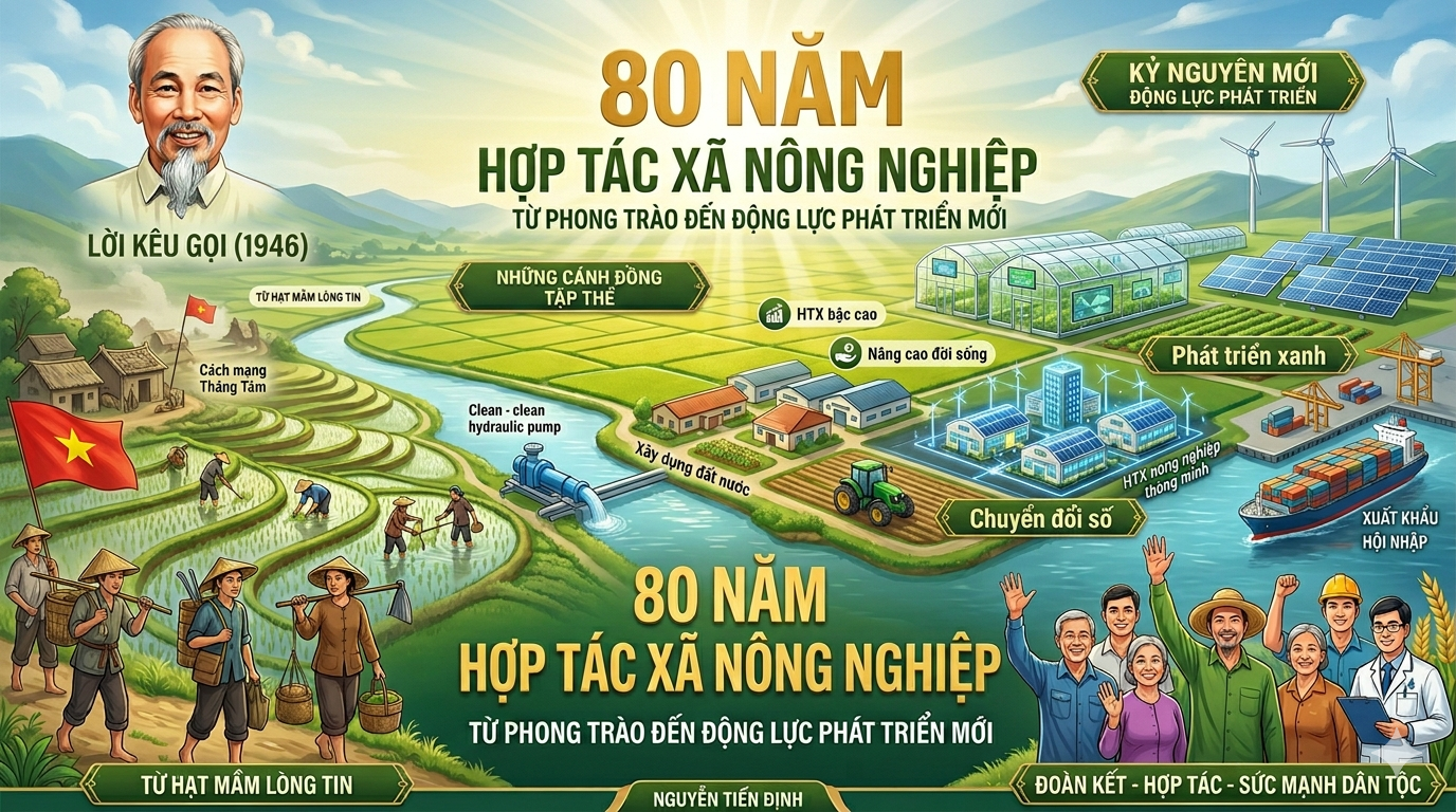 80 năm hợp tác xã nông nghiệp: Từ phong trào đến động lực phát triển mới