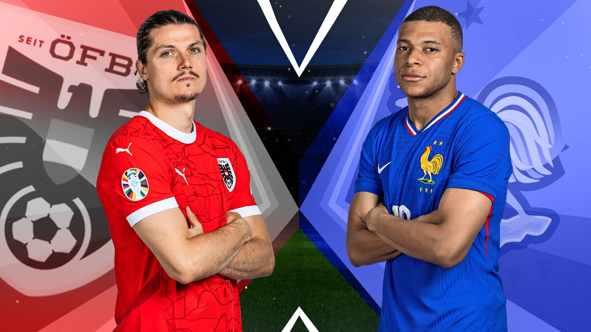 Trực tiếp Áo vs Pháp, bảng D Euro 2024 (2h, 18/06)