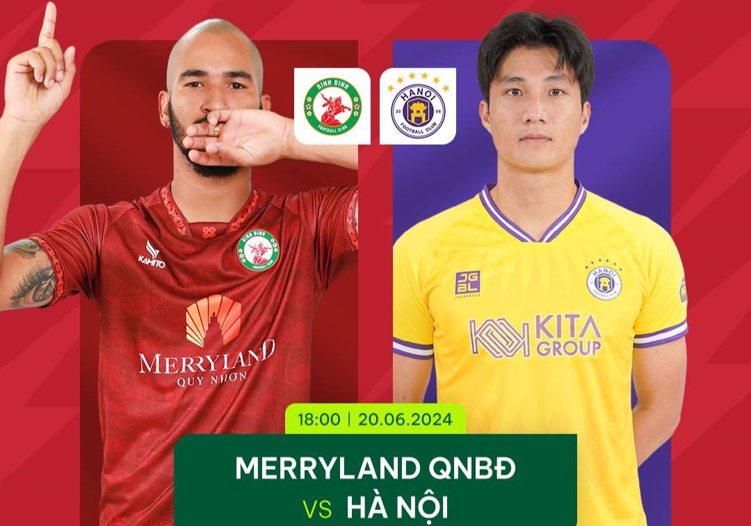 Trực tiếp Bình Định vs Hà Nội, 18h00 ngày 20/6