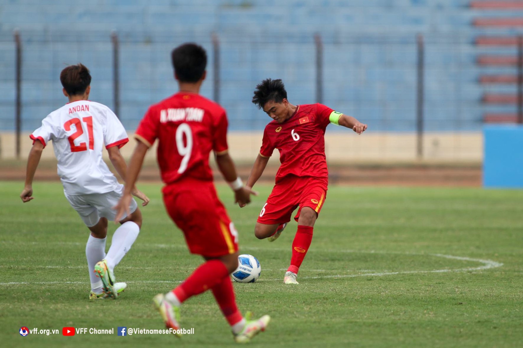Trực tiếp U16 Việt Nam vs U16 Brunei, 15h00 hôm nay 22/6