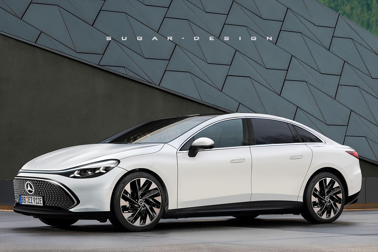 Mercedes C-Class lộ diện chạy điện trên đường chạy thử với thiết kế mới