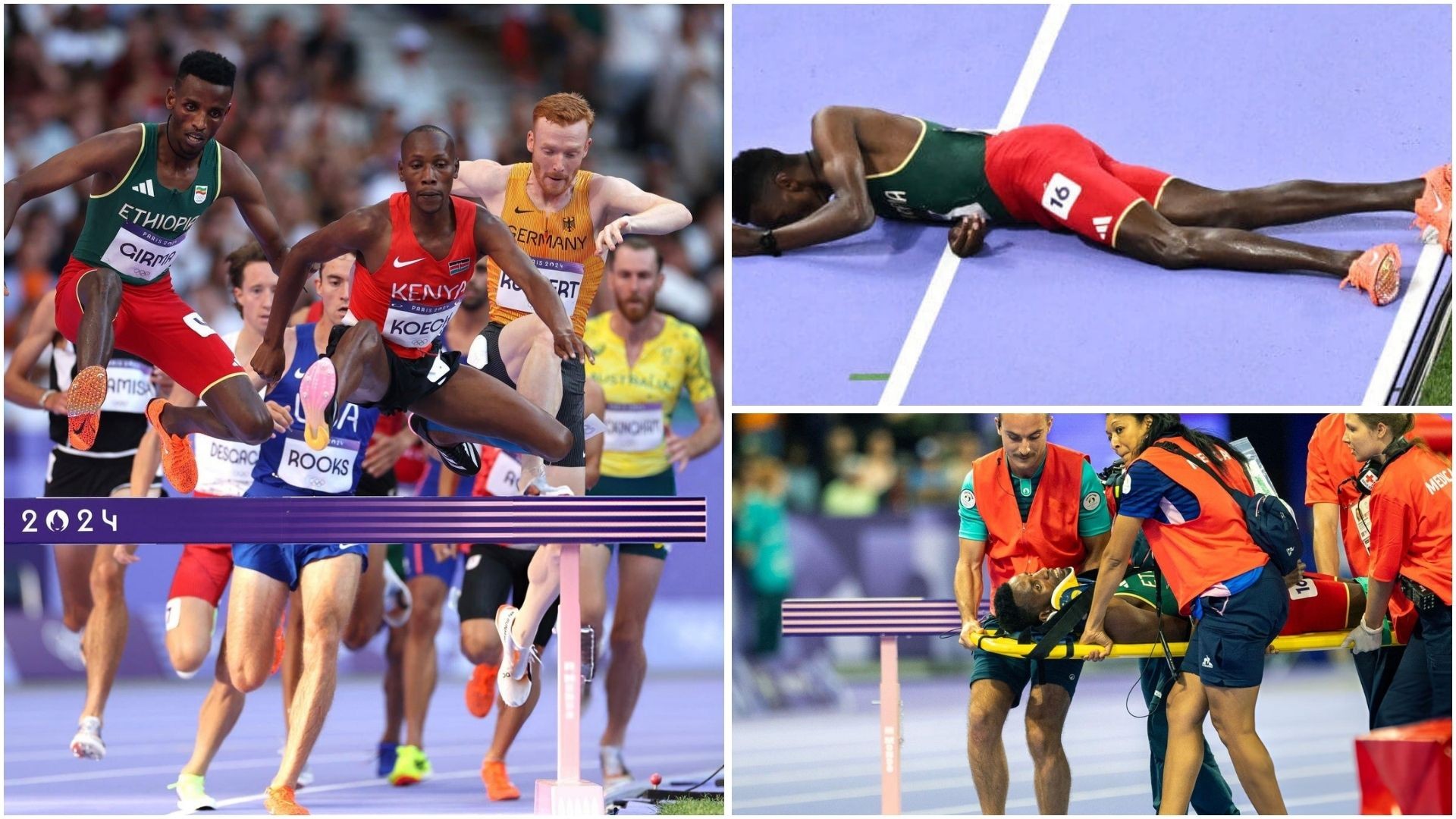 VĐV Ethiopia 'mất ý thức' sau chấn thương kinh hoàng tại Olympic