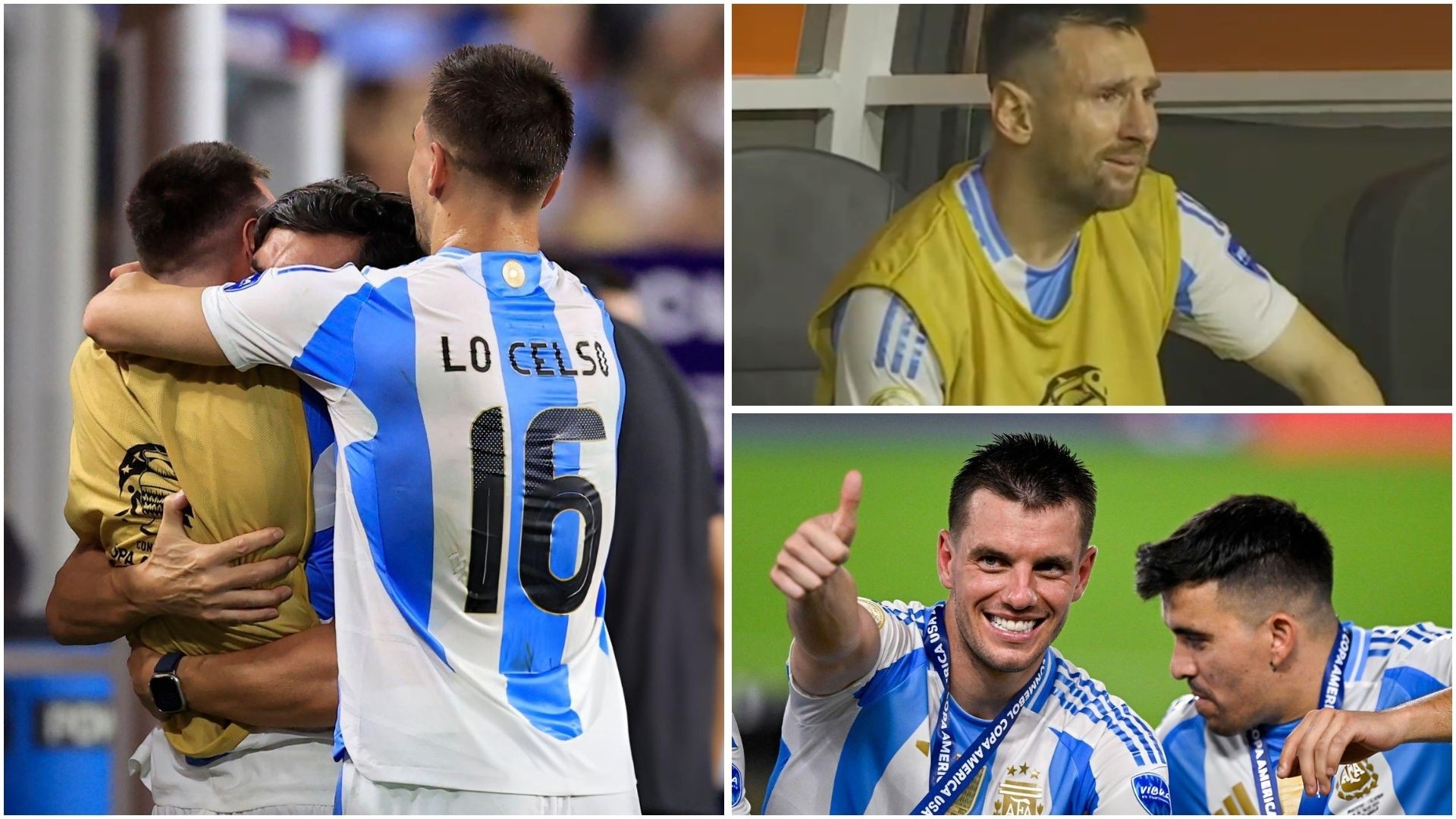Messi được an ủi ở khoảnh khắc 'vàng' chung kết Copa America