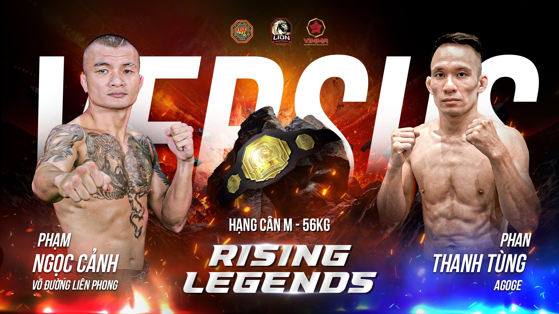 Tâm điểm LION Championship 16: Phan Thanh Tùng tái đấu Phạm Ngọc Cảnh