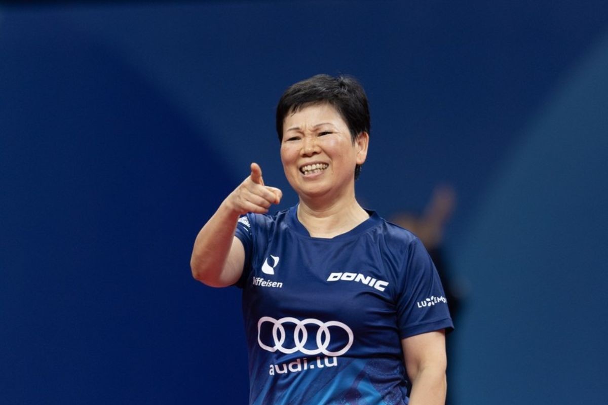 VĐV 61 tuổi nhảy nhót, cười như hoa khi bị loại khỏi Olympic 2024