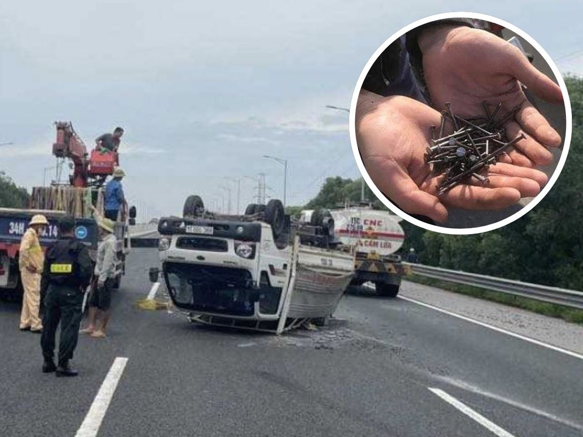 Sự cố nổ lốp thường xuyên xảy ra trên cao tốc Hà Nội - Hải Phòng, nghi vấn xuất hiện ‘đinh tặc’?