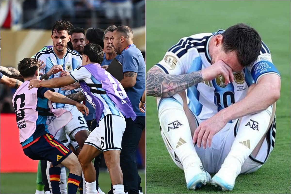 Cầu thủ Argentina và Tây Ban Nha xô xát 'cực căng' sau trận chung kết World Cup 2026