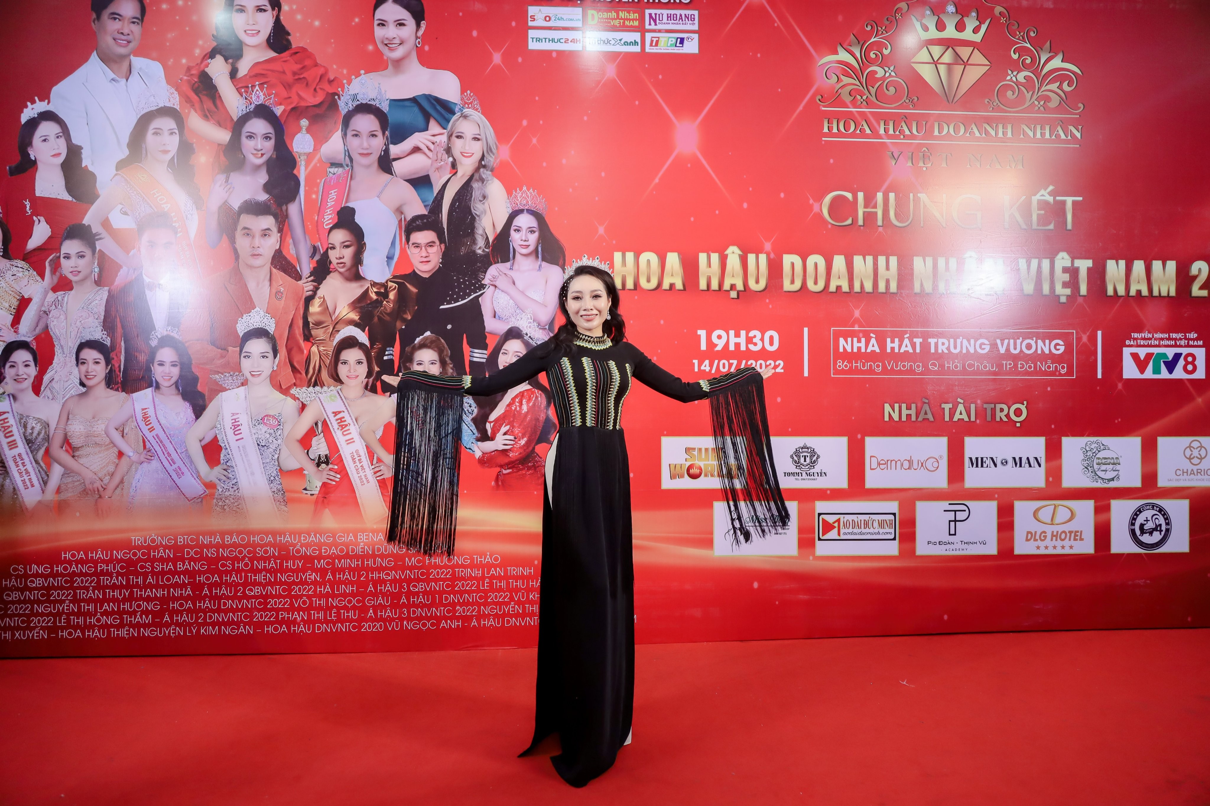 Á hoàng Võ Lý Sang nhan sắc lên hương góp mặt tại Chung kết Hoa hậu Doanh nhân Việt Nam 2022