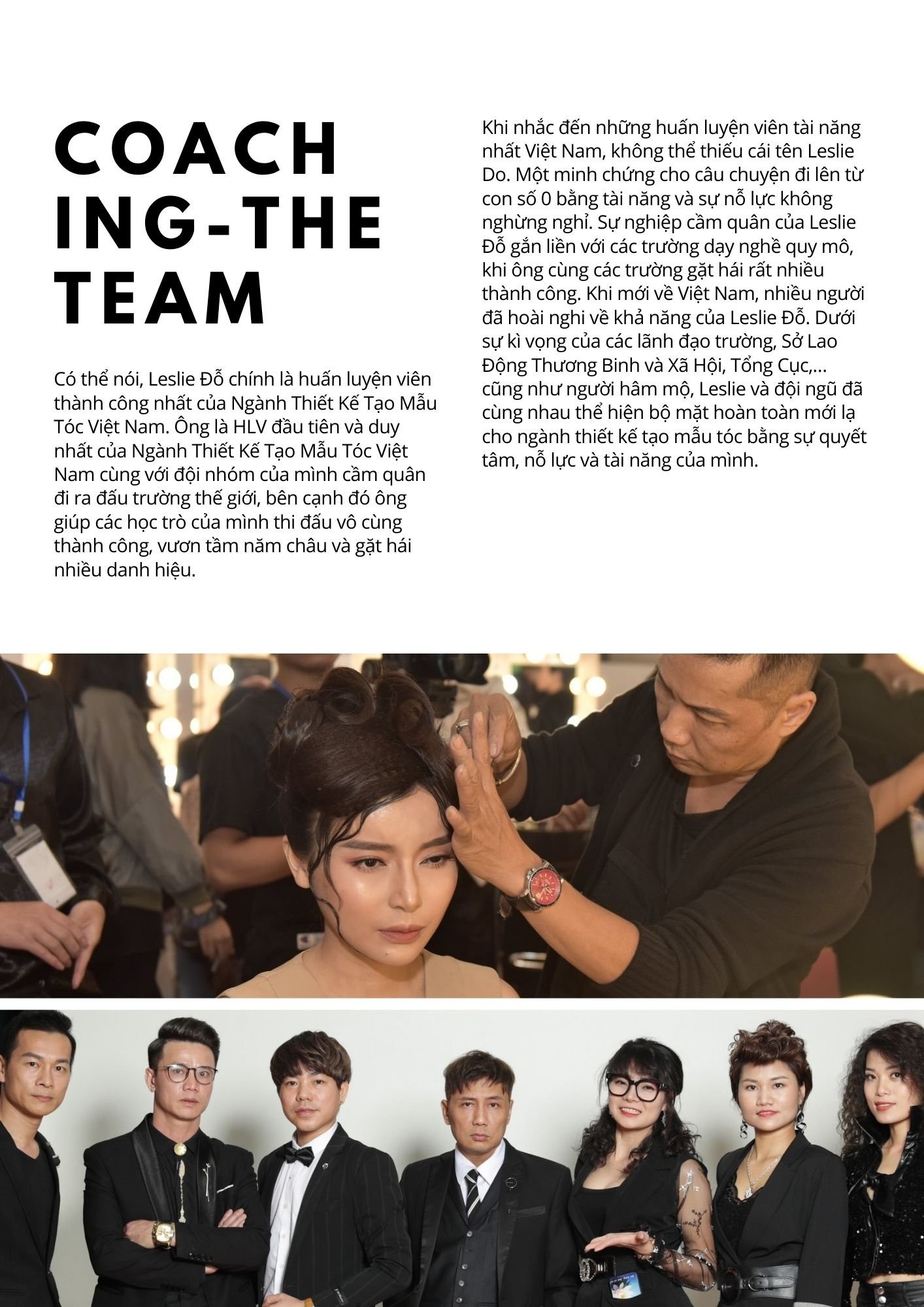 LESLIE ĐỖ VÀ BÀI HỌC ĐỂ TRỞ THÀNH TOP HUẤN LUYỆN VIÊN THIẾT KẾ MẪU TÓC GIỎI NHẤT