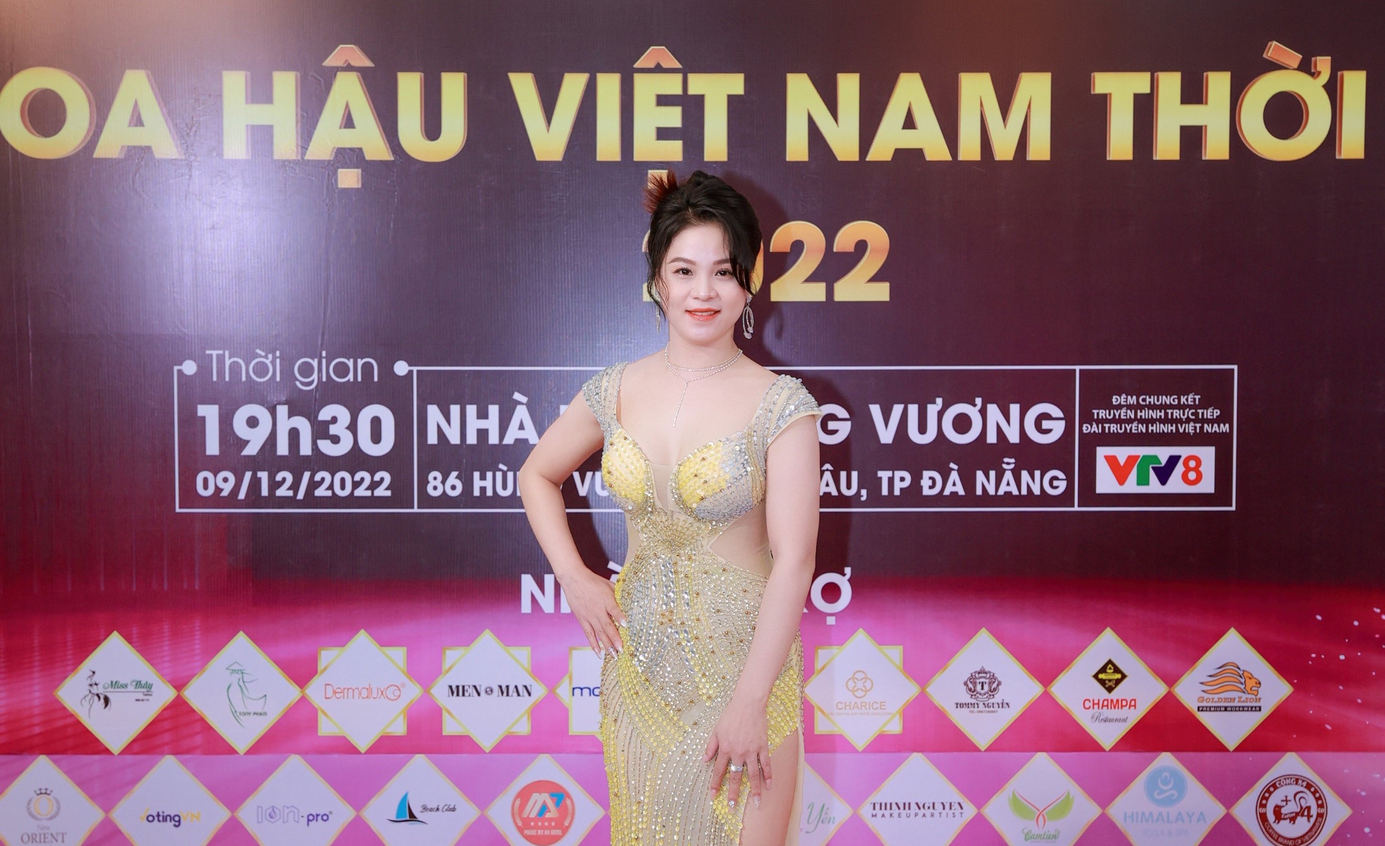 Người đẹp trí tuệ Lê Thị Mai Anh rạng rỡ, xinh đẹp dự chung kết Hoa hậu Việt Nam Thời đại 2022