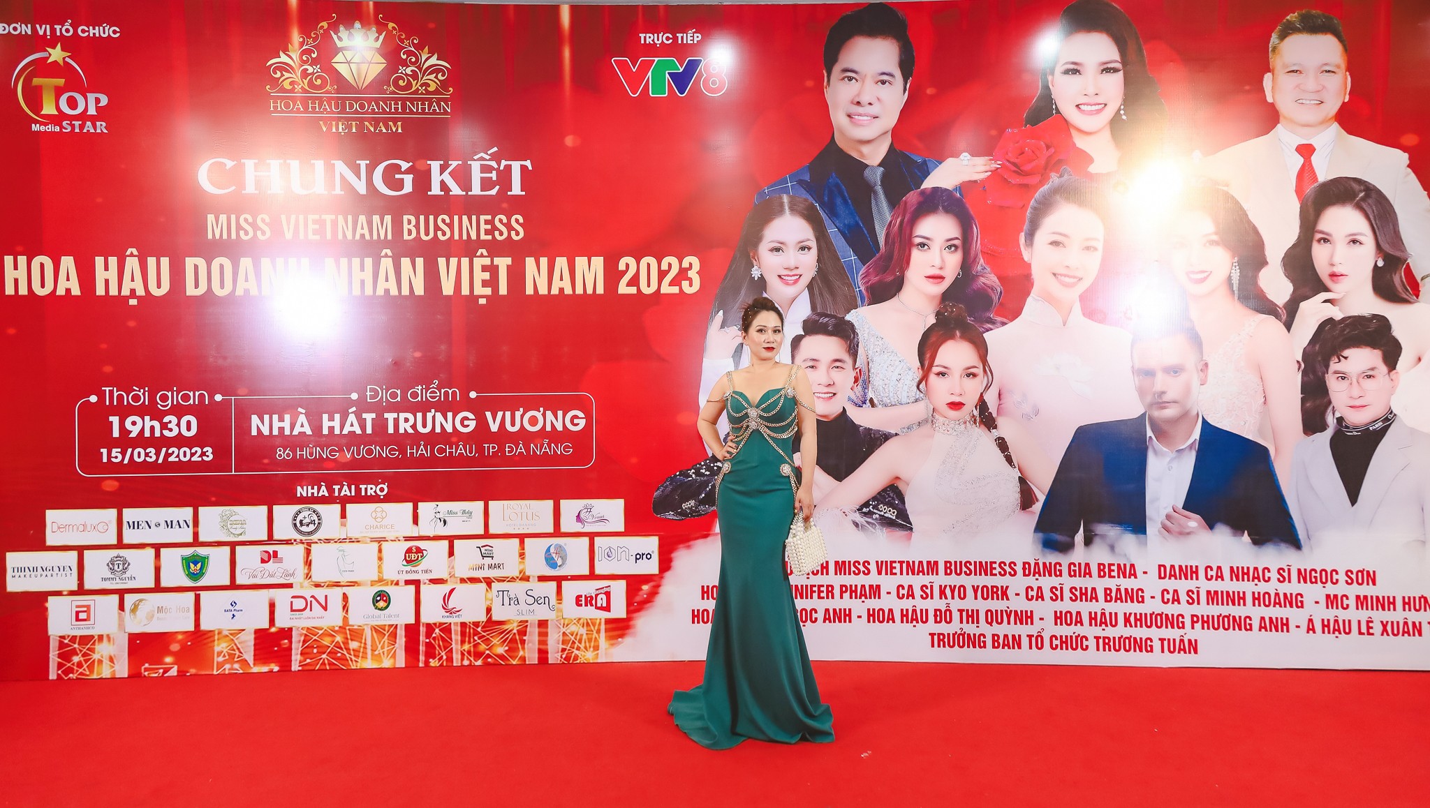 Người đẹp Ngọc Trang khoe vóc dáng thon gọn tại chung kết Hoa hậu DNVN 2023