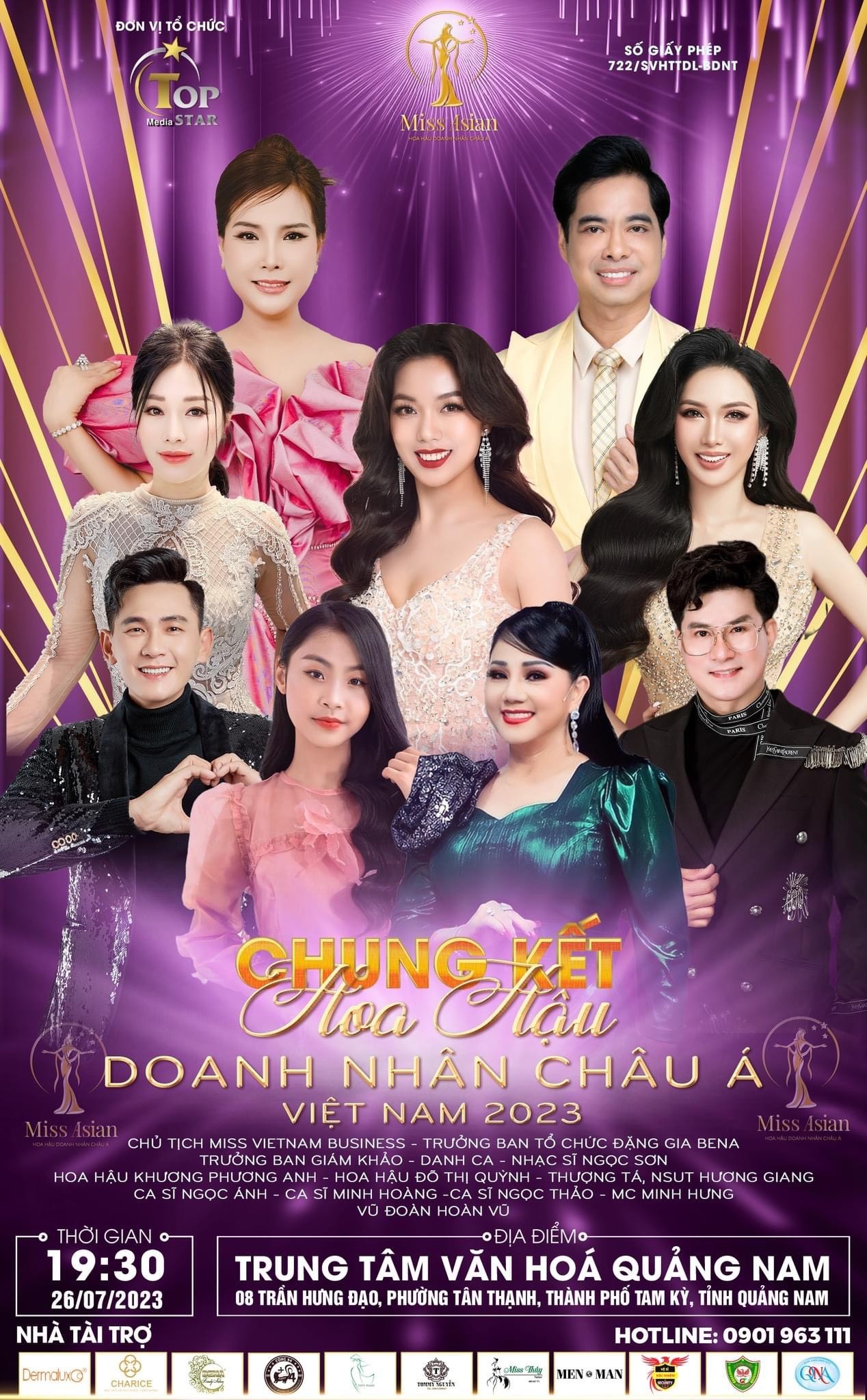 Bật mí dàn ca sĩ trình diễn đêm chung kết Hoa hậu Doanh nhân Châu Á Việt Nam 2023