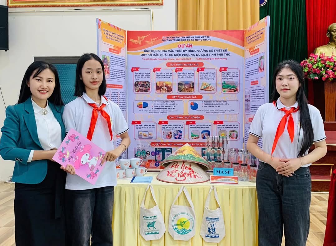 Phú Thọ: Bốn dự án khoa học kỹ thuật cấp thành phố của Trường THCS Nông Trang đều đoạt giải