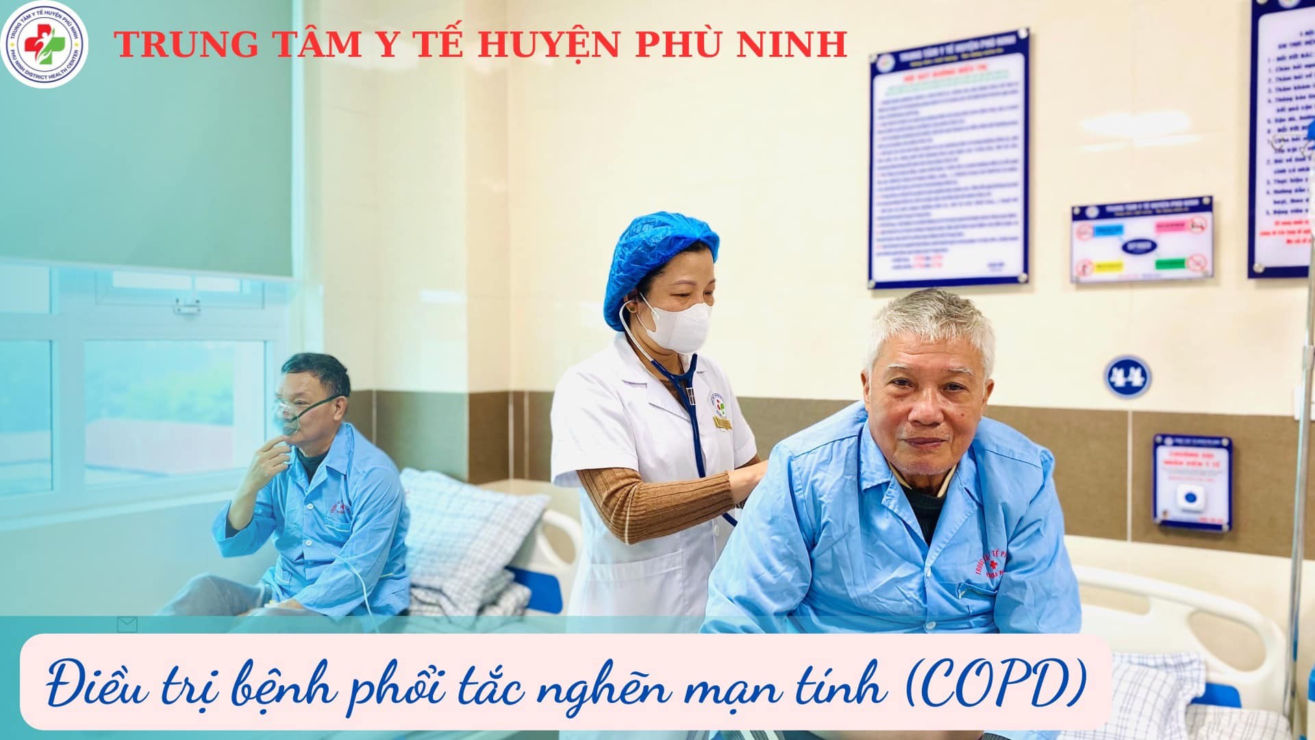 Phú Thọ: Trung Tâm y tế huyện Phù Ninh cảnh báo phòng bệnh phổi tắc nghẽn khi giao mùa