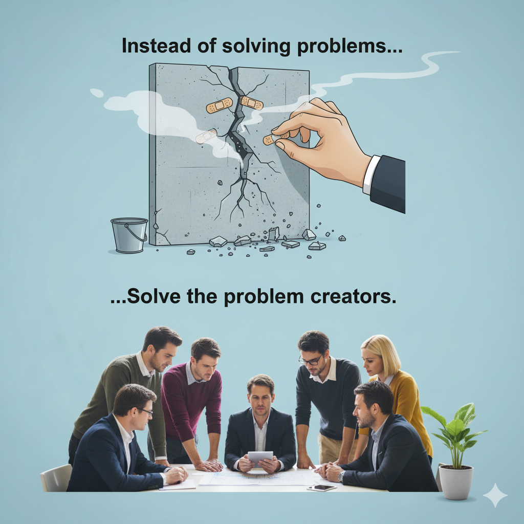 Thay vì giải quyết vấn đề, hãy giải quyết người tạo ra vấn đề