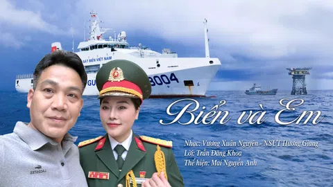 Biển và Em: Sáng tác mới của NSƯT Hương Giang và Nhà báo Vương Xuân Nguyên