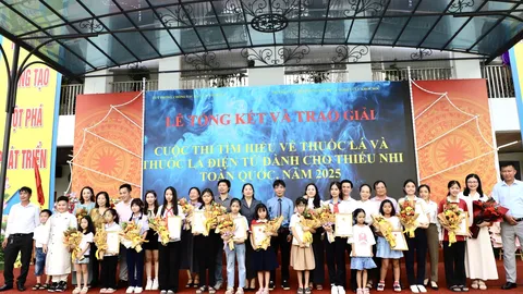 Tổng kết cuộc thi “Tìm hiểu về tác hại của thuốc lá và thuốc lá điện tử” dành cho thiếu nhi toàn quốc, năm 2025