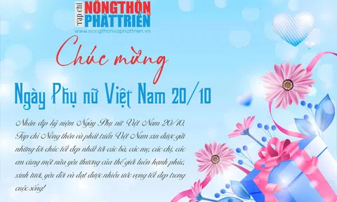 Tạp chí Khoa học Phát triển Nông thôn Việt Nam gửi lời chúc nhân ngày 20/10