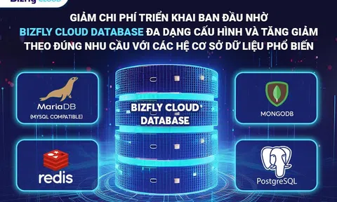 Giảm chi phí triển khai ban đầu nhờ Bizfly Cloud Database đa dạng cấu hình và tăng giảm theo đúng nhu cầu với các hệ cơ sở dữ liệu phổ biến