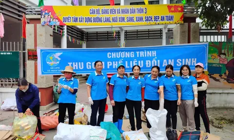 Hà Nội: Hội LHPN xã Thạch Thán triển khai mô hình "Thu gom phế liệu, đổi an sinh"