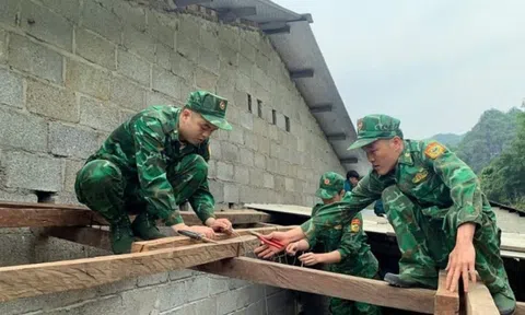 Cao Bằng: Bộ đội Biên phòng chung tay xóa nhà tạm, nhà dột nát