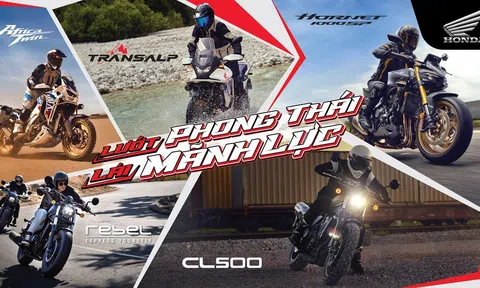 Honda Việt Nam giới thiệu các mẫu xe phân khối lớn REBEL 500, CL500, CB1000 Hornet,  XL750 Transalp, CRF1100L Africa Twin phiên bản 2025