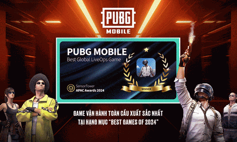 PUBG Mobile chiến thắng giải thưởng quốc tế Sensor Tower APAC Awards