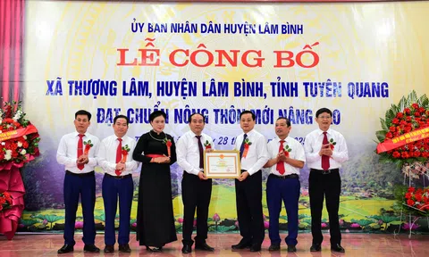 Tuyên Quang: Xã Thượng Lâm đạt chuẩn nông thôn mới nâng cao