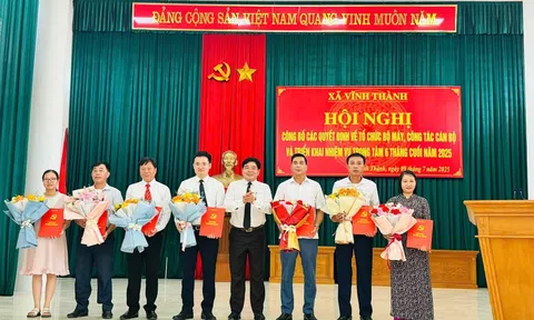 Phú Thọ: Đảng ủy xã Vĩnh Thành công bố các quyết định về tổ chức bộ máy, công tác cán bộ và triển khai nhiệm vụ trọng tâm 6 tháng cuối năm 2025