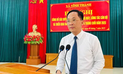 Phú Thọ: Đảng ủy xã Vĩnh Thành công bố các quyết định về tổ chức bộ máy, công tác cán bộ và triển khai nhiệm vụ trọng tâm 6 tháng cuối năm 2025