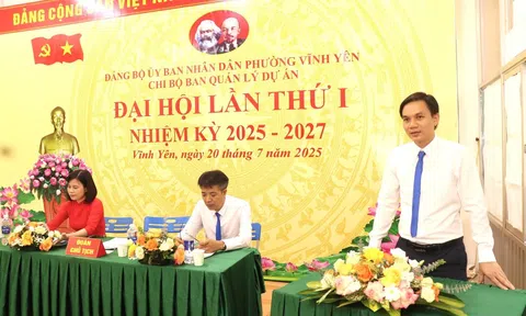 Phú Thọ: Chi bộ Ban Quản lý Dự án phường Vĩnh Yên đoàn kết, dân chủ, xây dựng tổ chức đảng vững mạnh