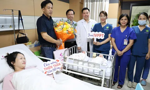 Kỹ thuật IVF tại Bệnh viện Sản Nhi tỉnh Phú Thọ chào đón cặp song sinh em bé thứ 1000 và 1001