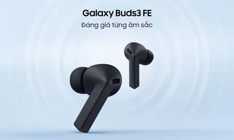 Samsung ra mắt tai nghe Galaxy Buds3 FE: Thiết kế biểu tượng, âm thanh cải tiến, tích hợp Galaxy AI