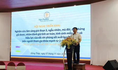 Viện Pasteur TP.HCM khởi động thử nghiệm vắc xin sốt xuất huyết giai đoạn 3