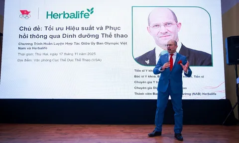Herbalife Việt Nam phối hợp cùng Ủy Ban Olympic Việt Nam tổ chức buổi đào tạo “Tối ưu Hiệu suất và Phục hồi thông qua Dinh dưỡng Thể thao” cho các huấn luyện viên và vận động viên