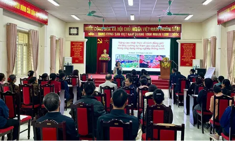 Khóa tập huấn bình đẳng giới thúc đẩy phụ nữ thích ứng, áp dụng và triển khai mô hình Nông nghiệp thông minh sử dụng AI tại xã An Khánh, thành phố Hà Nội