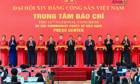 Trung tâm báo chí Đại hội Đảng XIV: "Cửa ngõ" lan toả khát vọng Việt Nam
