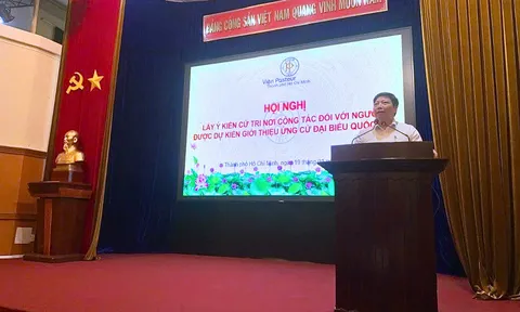 Viện Pasteur TP.HCM tổ chức hội nghị lấy ý kiến cử tri nơi công tác đối với ứng cử viên đại biểu Quốc hội